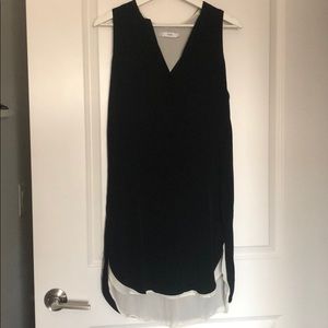 Vince black silk dress